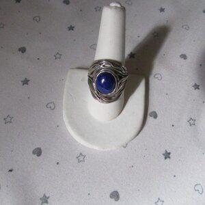 Paz Israeli Blue Lapis Ring Size 10